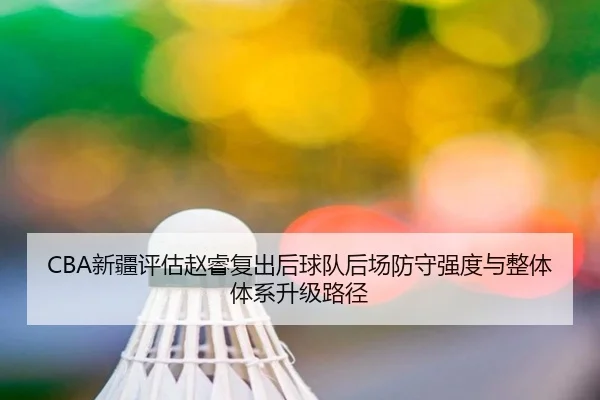 CBA新疆评估赵睿复出后球队后场防守强度与整体体系升级路径
